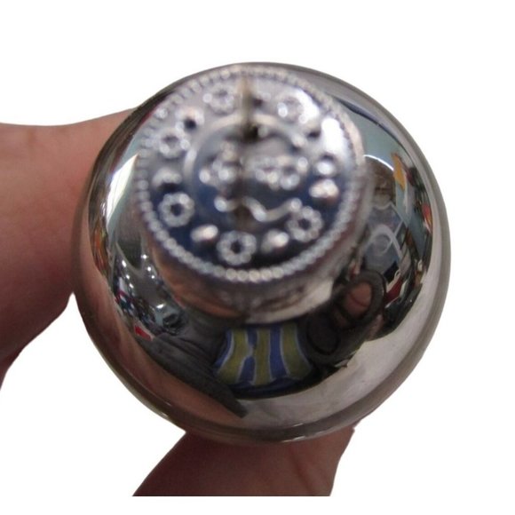 Vintage Silver Mercury Style Glass Chubby Icicle Finial Vintage G&D Three EUC - Picture 8 of 15
